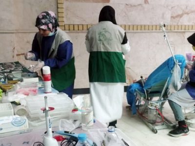 خدمت درمانی به ۱۵۹ مددجوی منطقه محروم پیشاهنگی توسط گروه‌های جهادی