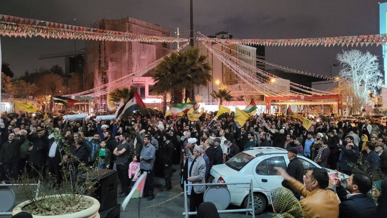 تجمع امت حزب الله شهر تهران در محکومیت جنایات اخیر رژیم منحوس صهیونیستی