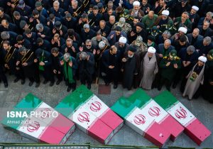 ایسنا – مراسم تشییع ۷ شهید گمنام